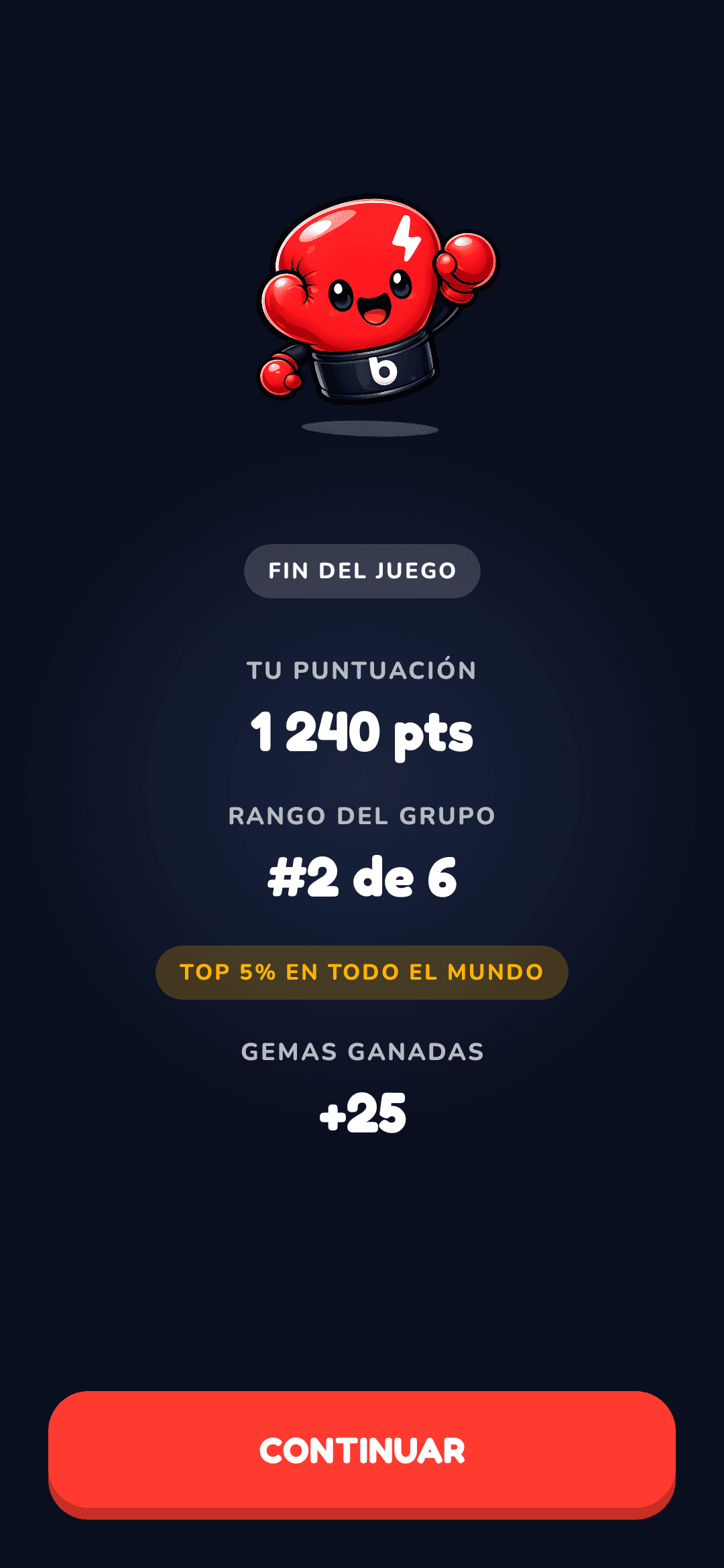 BeatMe pantalla de juego